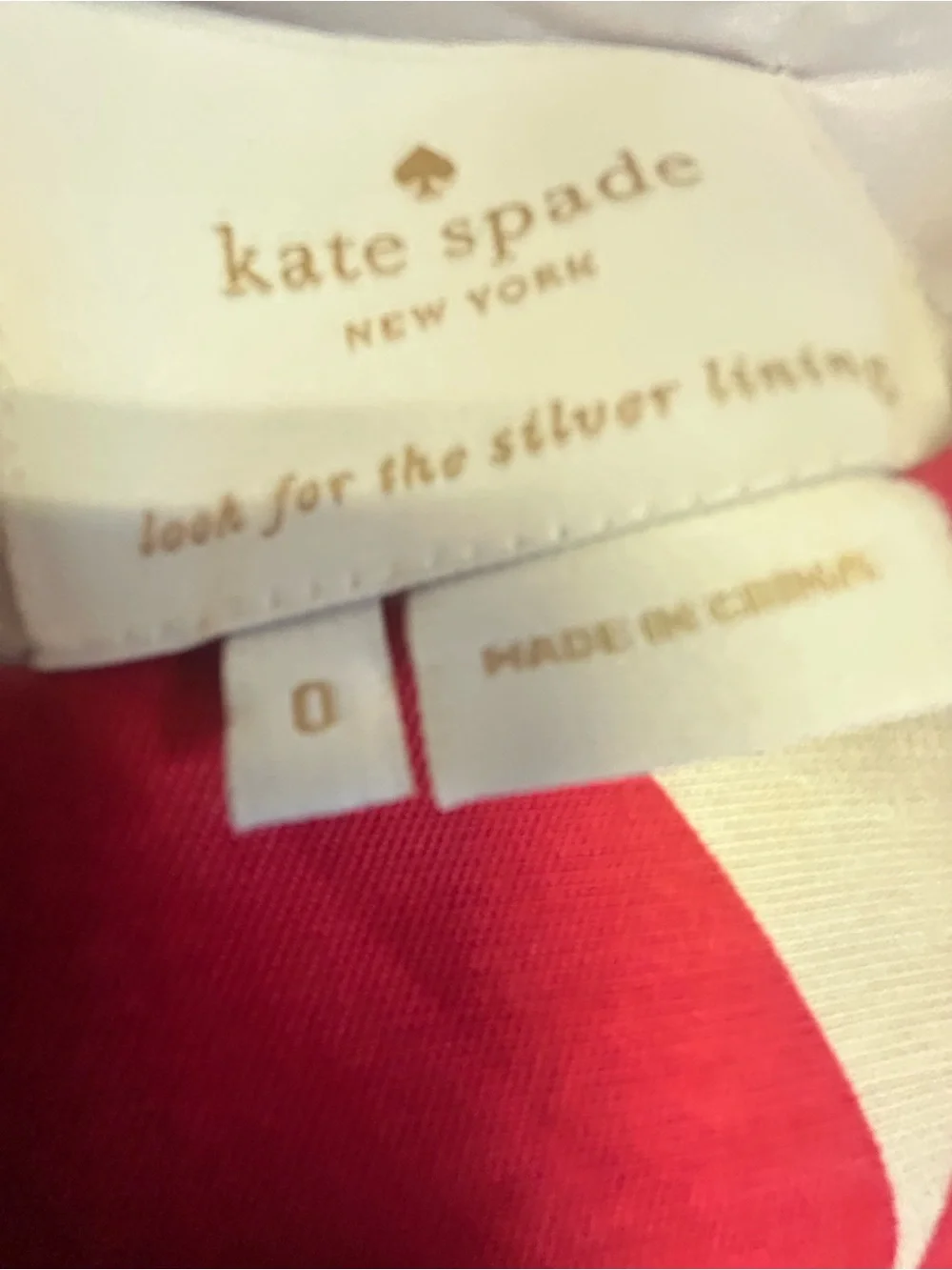 Kate Spade ♠️ Red and Cream Circle ⭕️ Pattern Dress